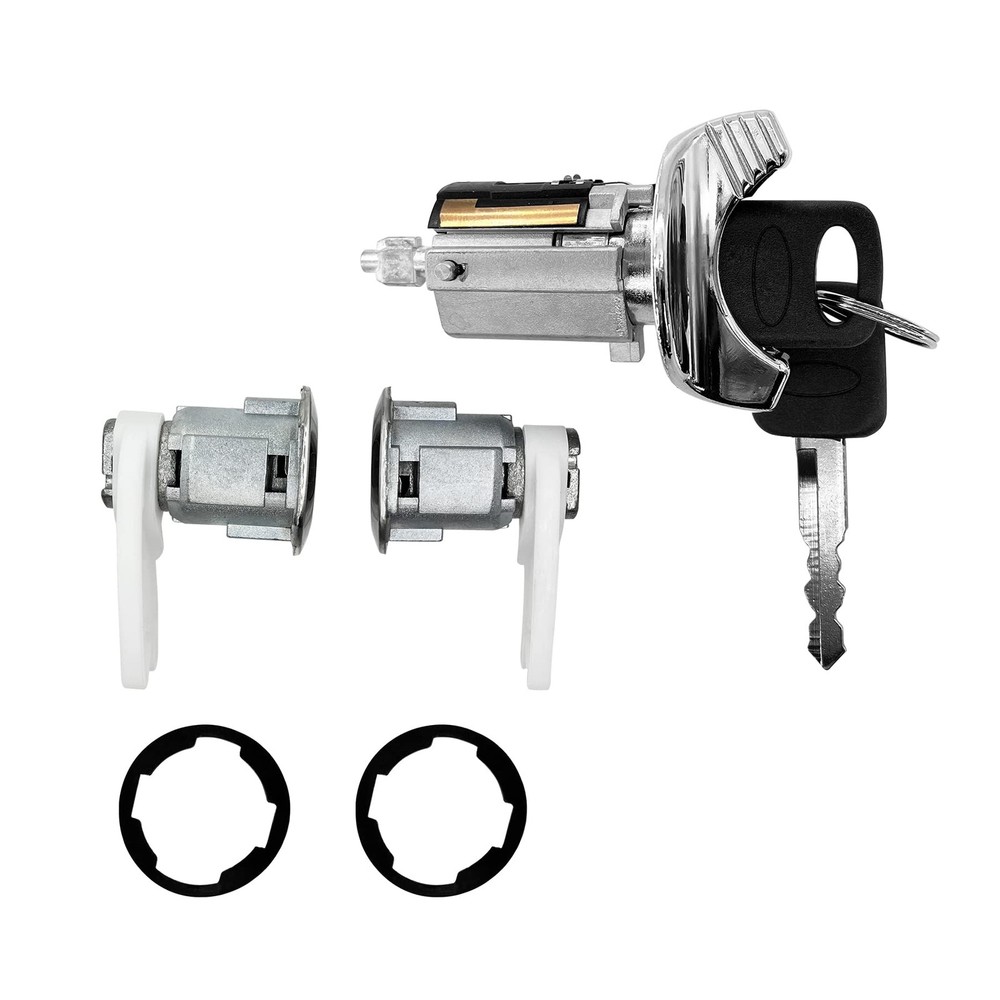 Door Lock Cylinders Set & Ignition Switch with 90-95 &