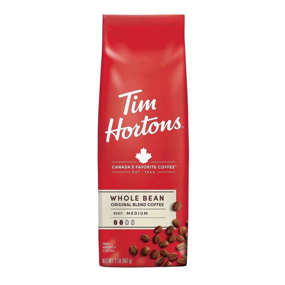 Tim Hortons Whole Bean Coffee, Original Blend, Medium Roast (32 oz.)