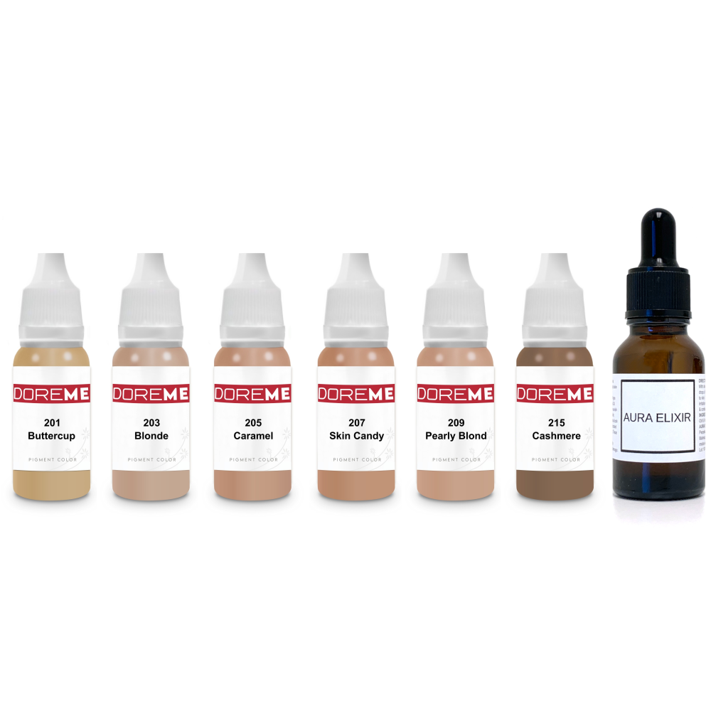 Doreme Beautiful Blondes Permanent Makeup Pigment Set Liquid Kit Microblading
