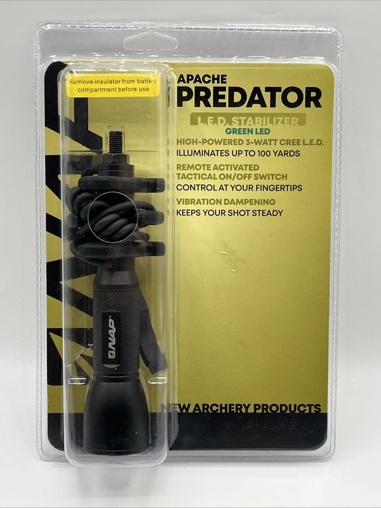 NAP New Archery Products Apache Predator Hog Hunting Stabilizer Green LED Light