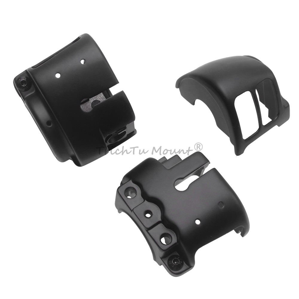 8PCS Handlebar Control Switch Housings Cover Button Caps For Harley Dyna Softail