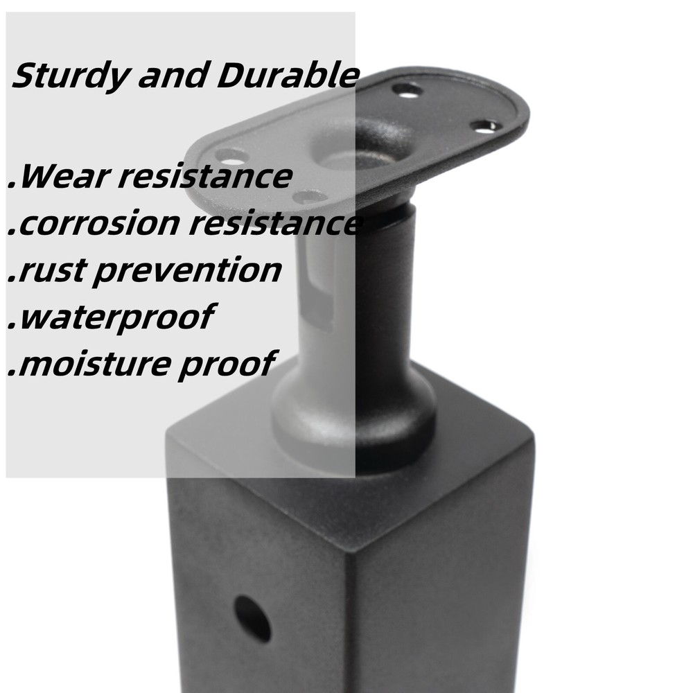 Cable Railing Post Corner Post 36''x2''x2'' Stainless Steel Pre-drilled Posts
