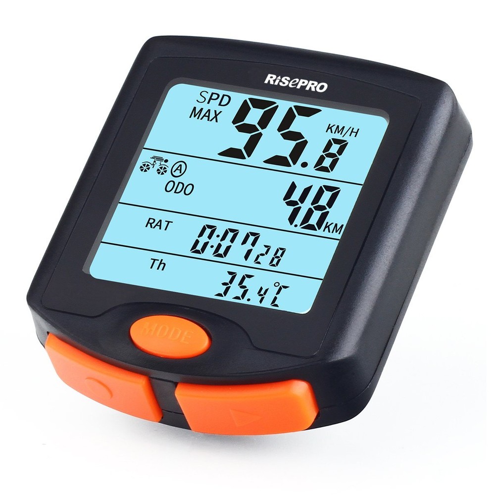 Wireless Bicycle Speedometer Bike Odometer Cycling Multi Function with Backlight