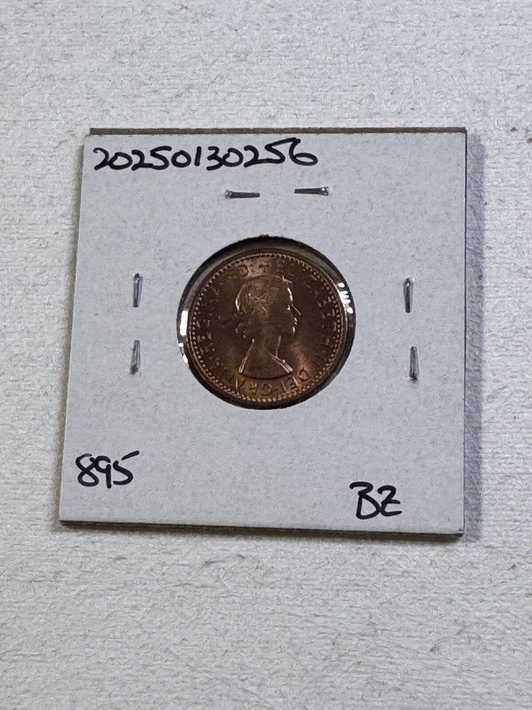 1956 Great Britain Farthing Bronze Coin