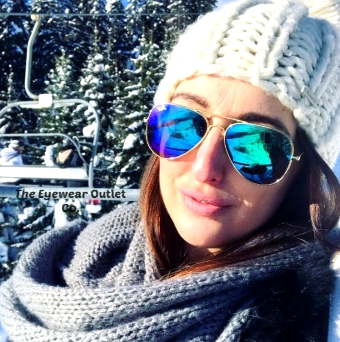 Store Display Rayban Aviator Blue Mirror RB3025 Standard 58 /Large 62 Men Women