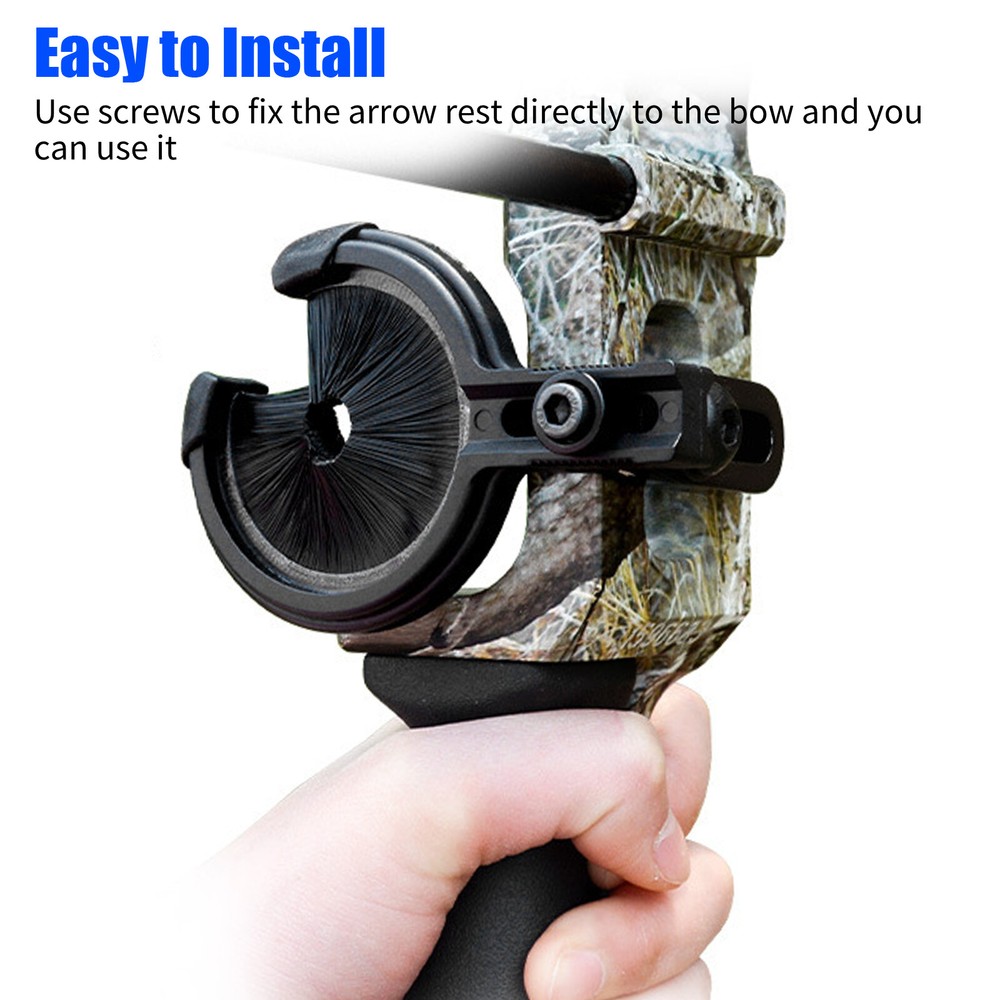 Archery Brush Arrow Rests Compound Recurve Bow Hunting For Left and Right Hand