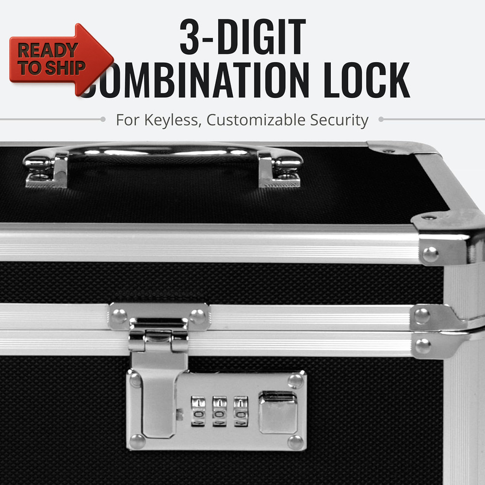 Vaultz Secure Security Lock Boxes - Safe Combination Lock Box, Storage for Docu