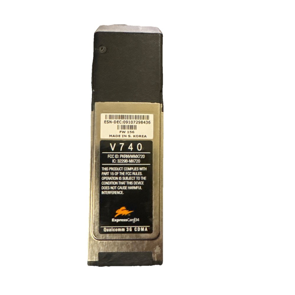 Verizon Wireless V740 ExpressCard With Adapters
