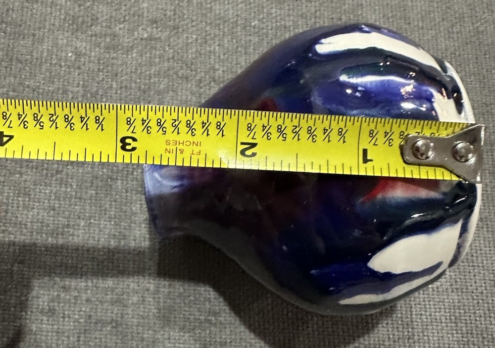 Blue Glaze Studio Pottery Bud Vase Home Decor