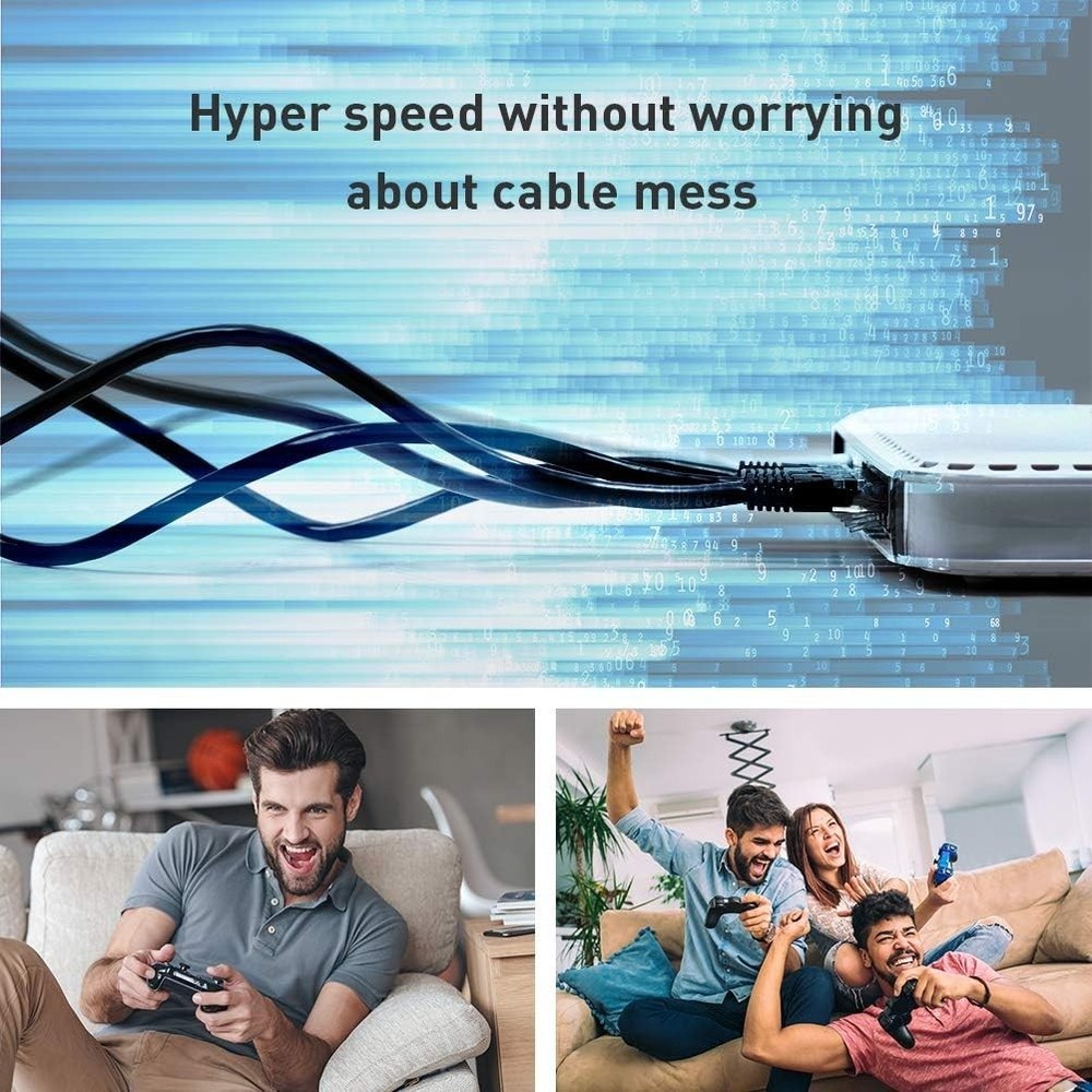 Cat 8 Ethernet Cable, 6ft Outdoor/Indoor - 40Gbps High-Speed Network Solution