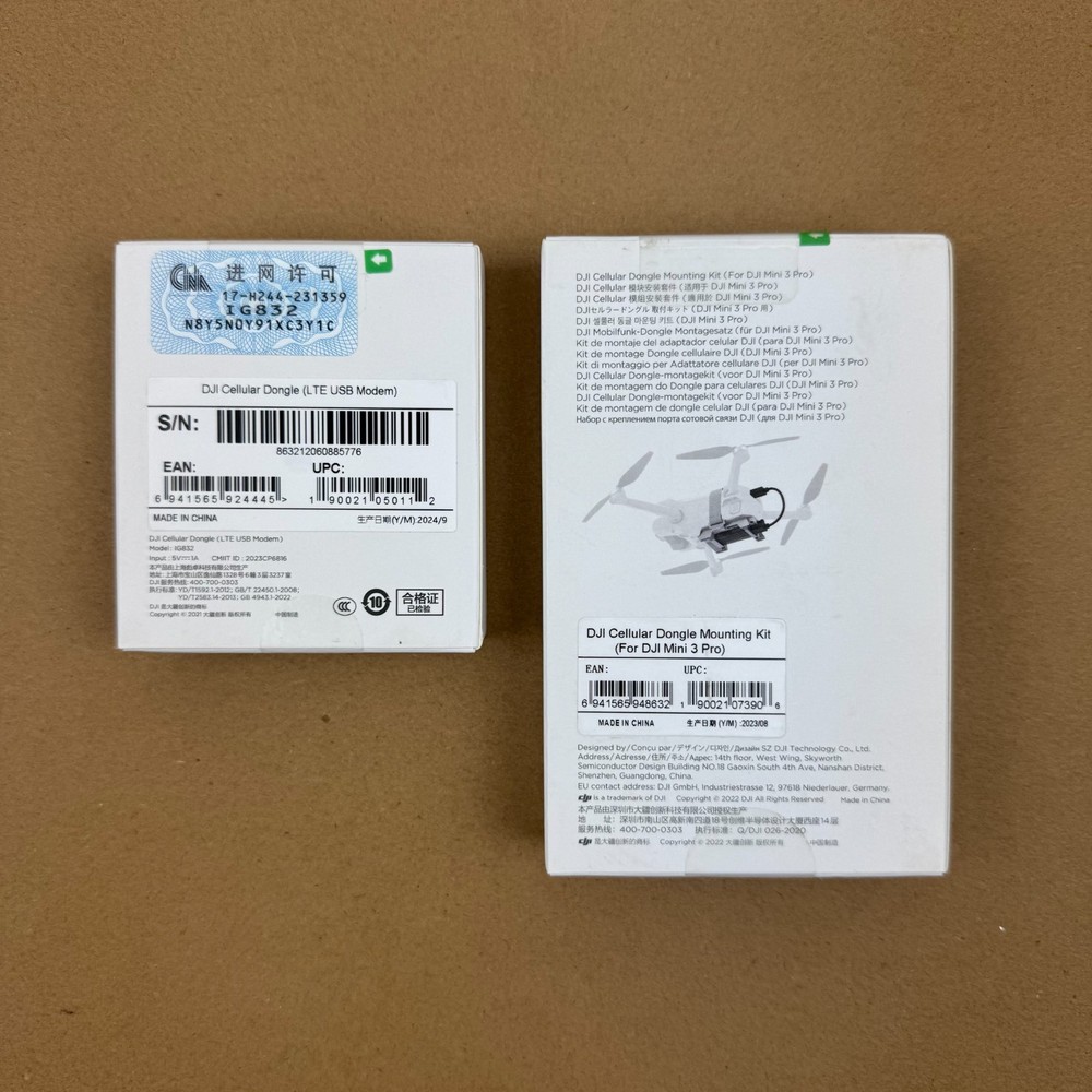 DJI Cellular Dongle (LTE USB Modem) & Mounting Kit For DJI Mini 3 Pro