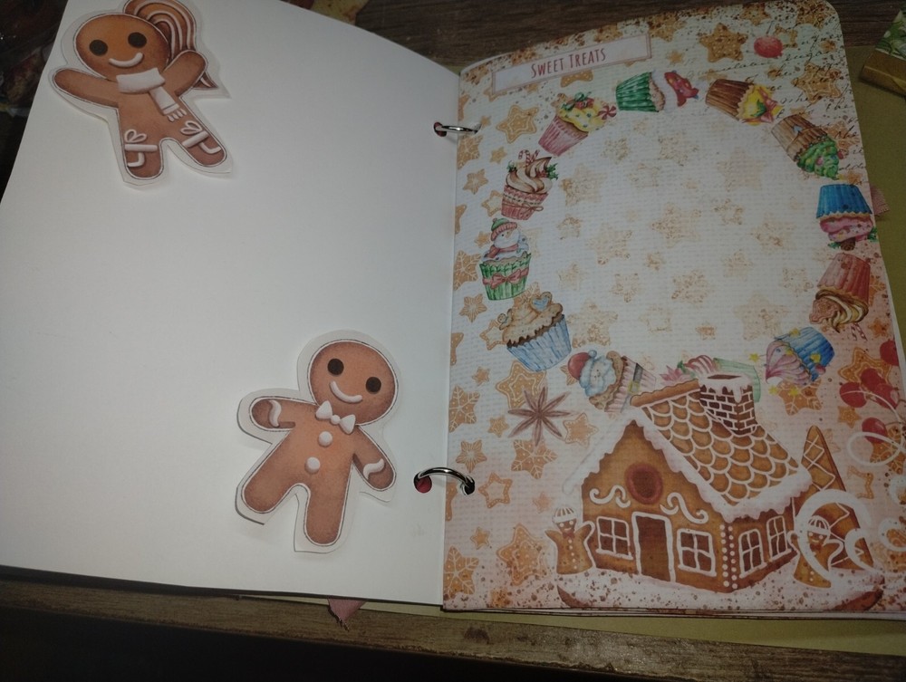 Gingerbread Junk Journal USA Seller Scrapbook