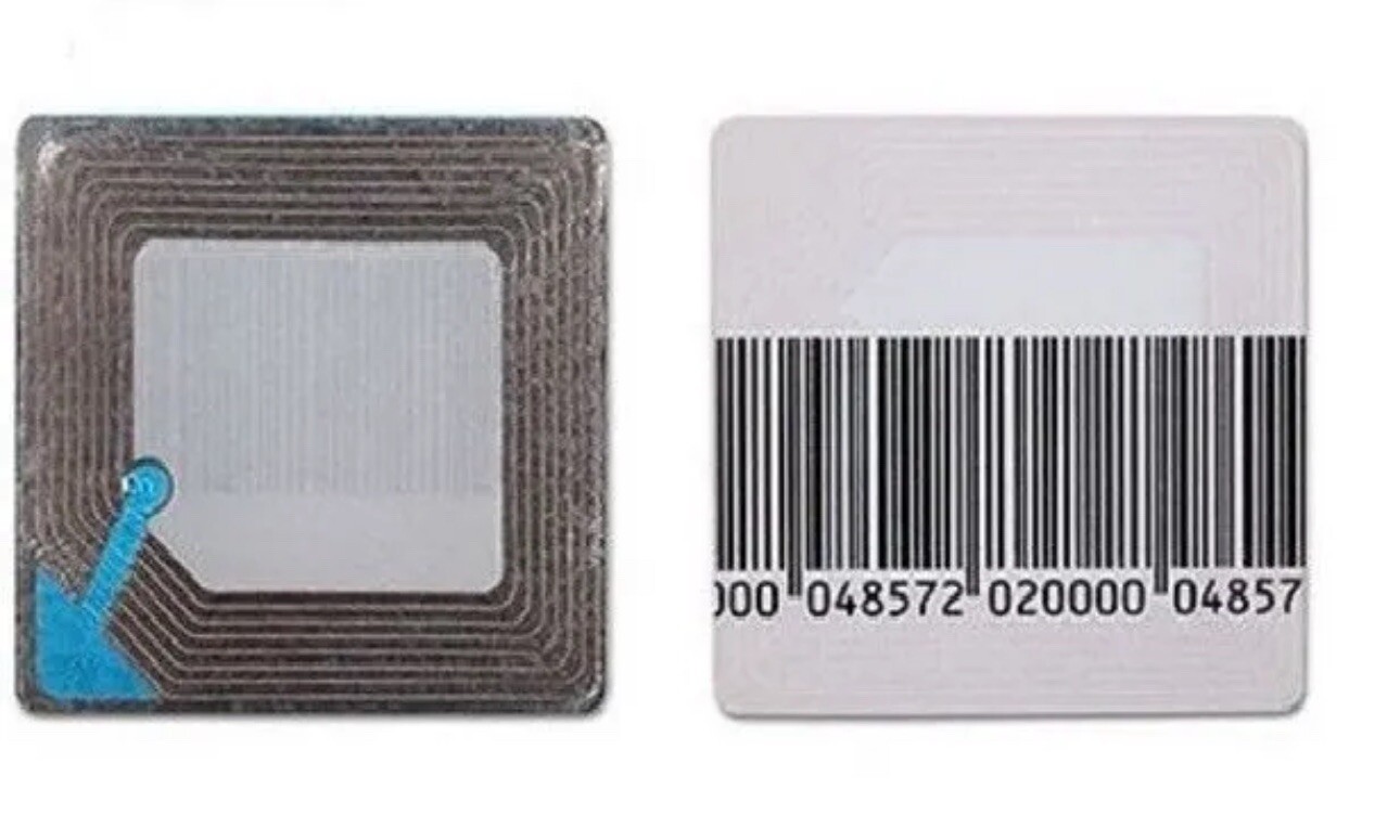 Lot of 2000 RF 8.2MHz EAS Security Labels – 40x40mm Soft Tag Stickers – NEW