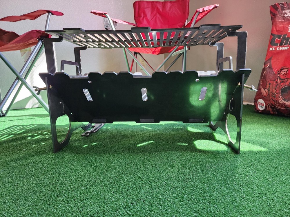 Collapsible Grill and Fire Pit Combo-XL