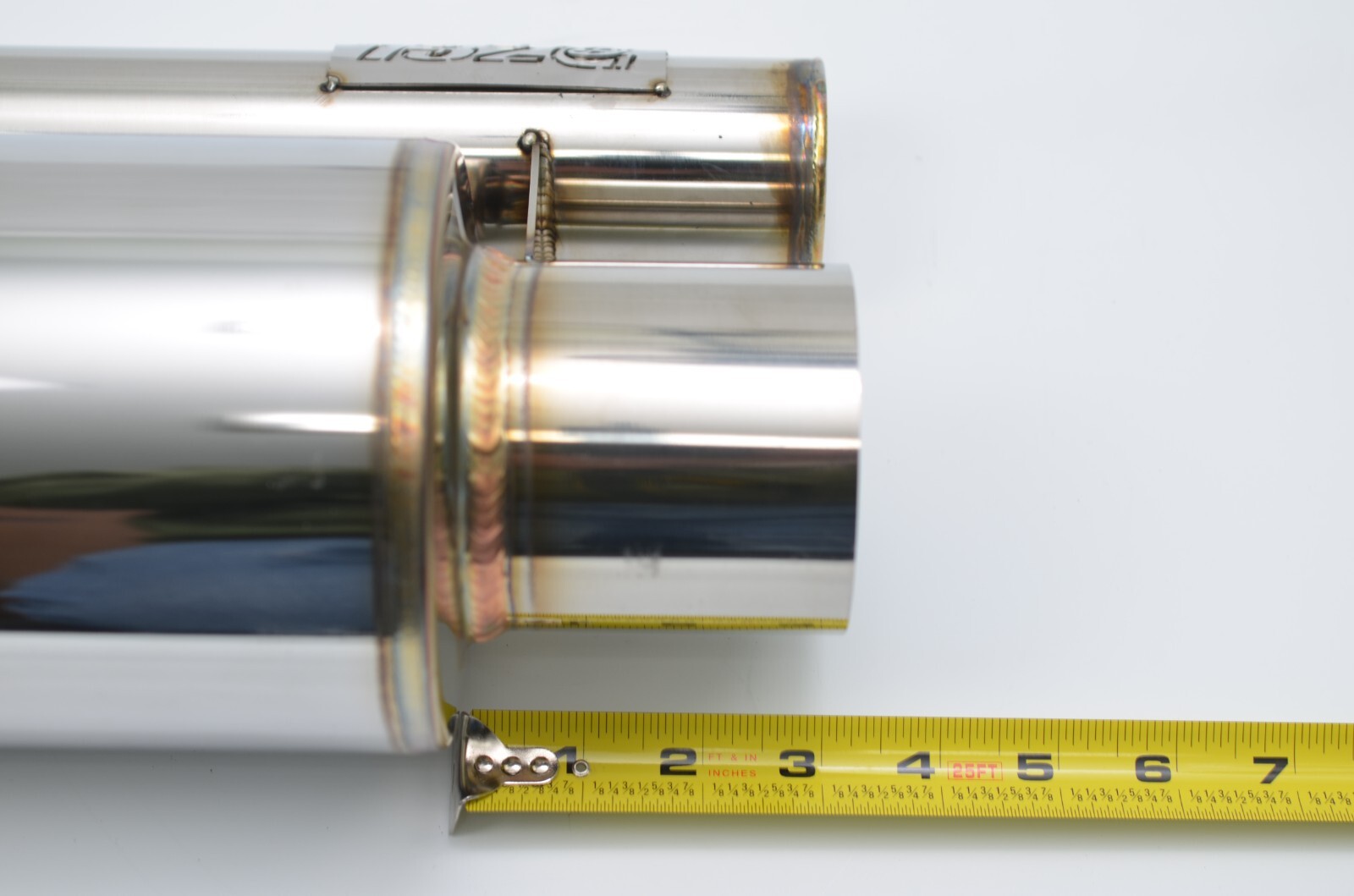 1320 ultra quiet QW resonator muffler stainless steel universal 3" inlet & out