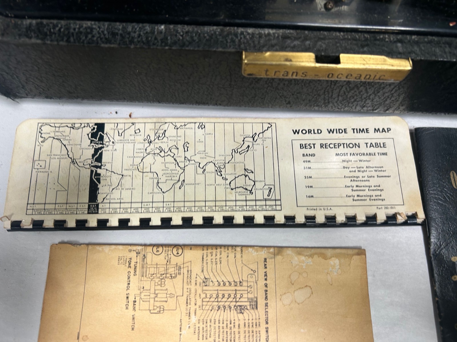 Vtg Zenith Trans-Oceanic Model L600 Super DeLuxe Shortwave Radio Receiver (A30)