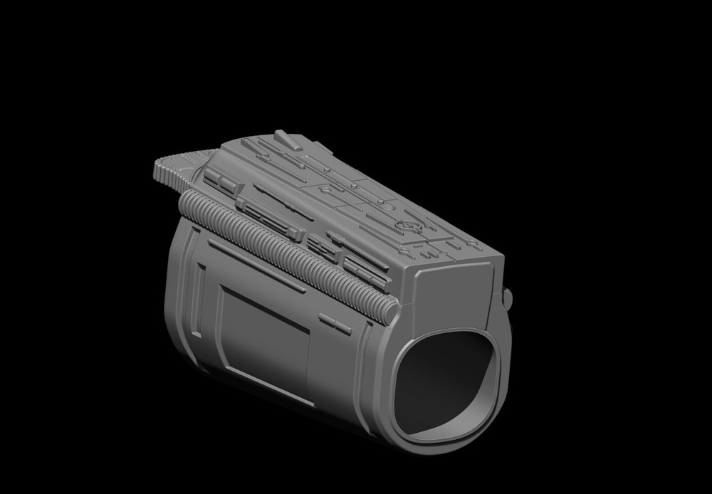 Predator Gauntlet Forearm Left scale 1:1 File STL-OBJ for 3D printer