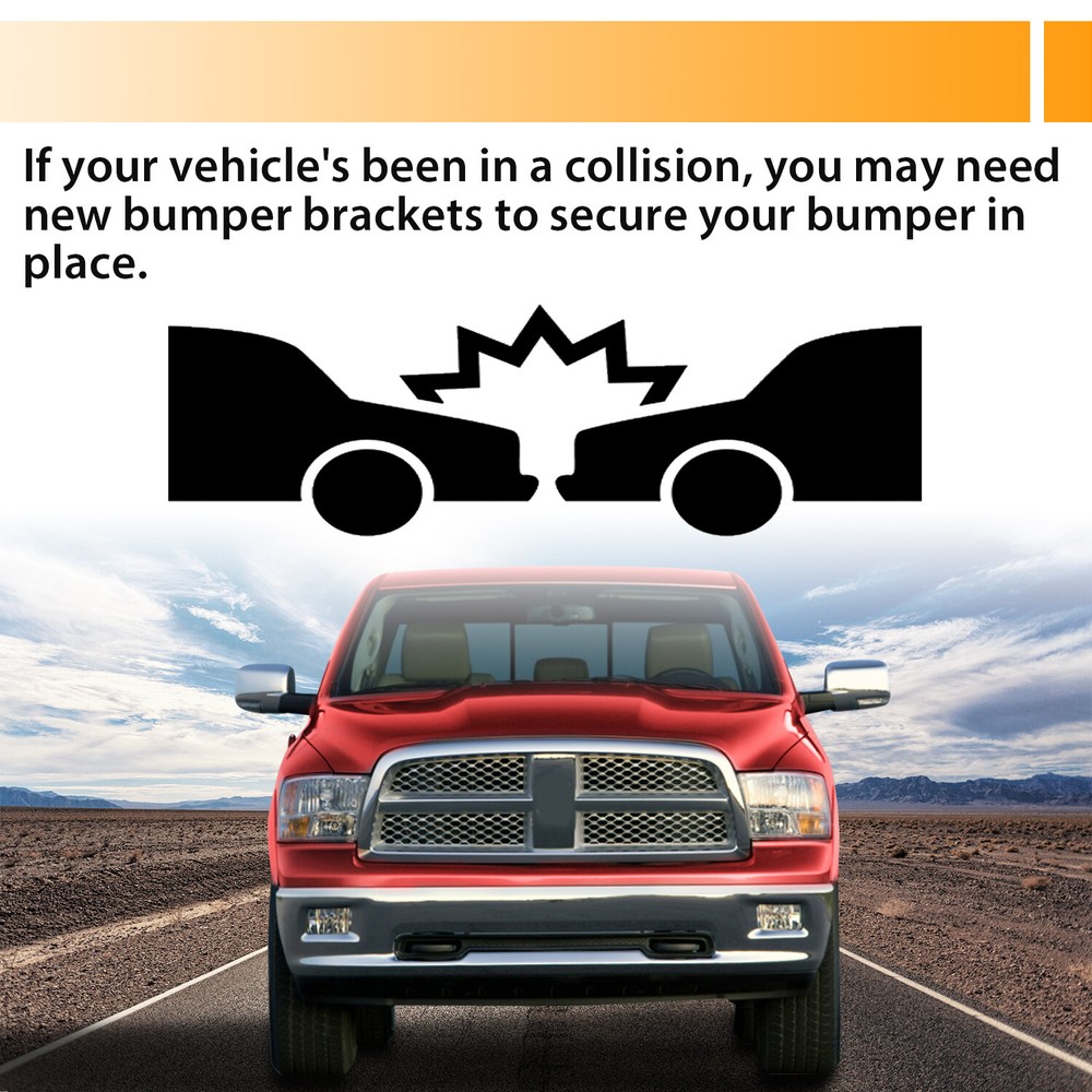 Front Bumper Bracket Left & Right For Dodge Ram 1500 2009-2012 #68056631AA