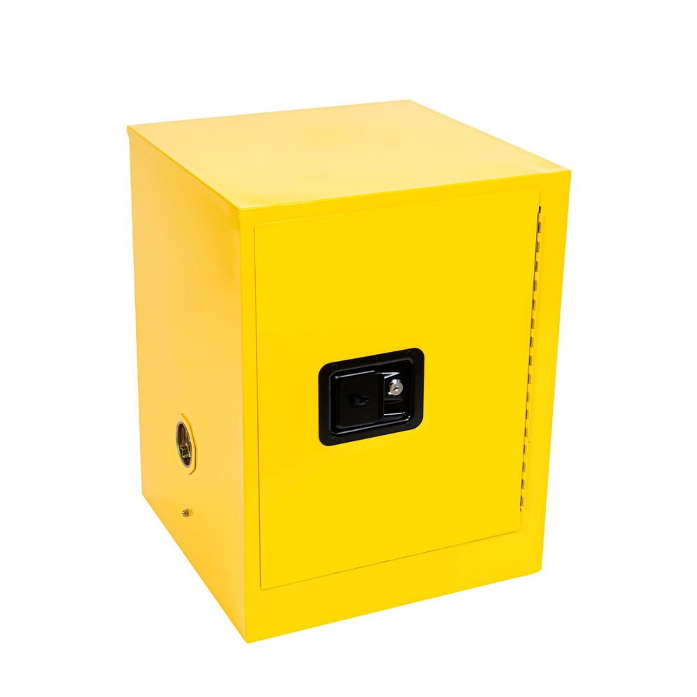 4 Gallon Fireproof Safety Storage Welded Cabinet Bin Flammable Liquid Storage