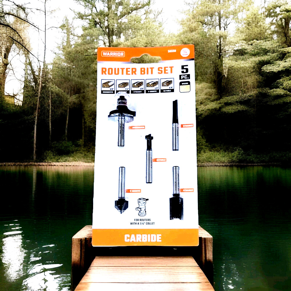 Warrior Carbide Router Bit &  excellent cut quality Set, 5-Pc