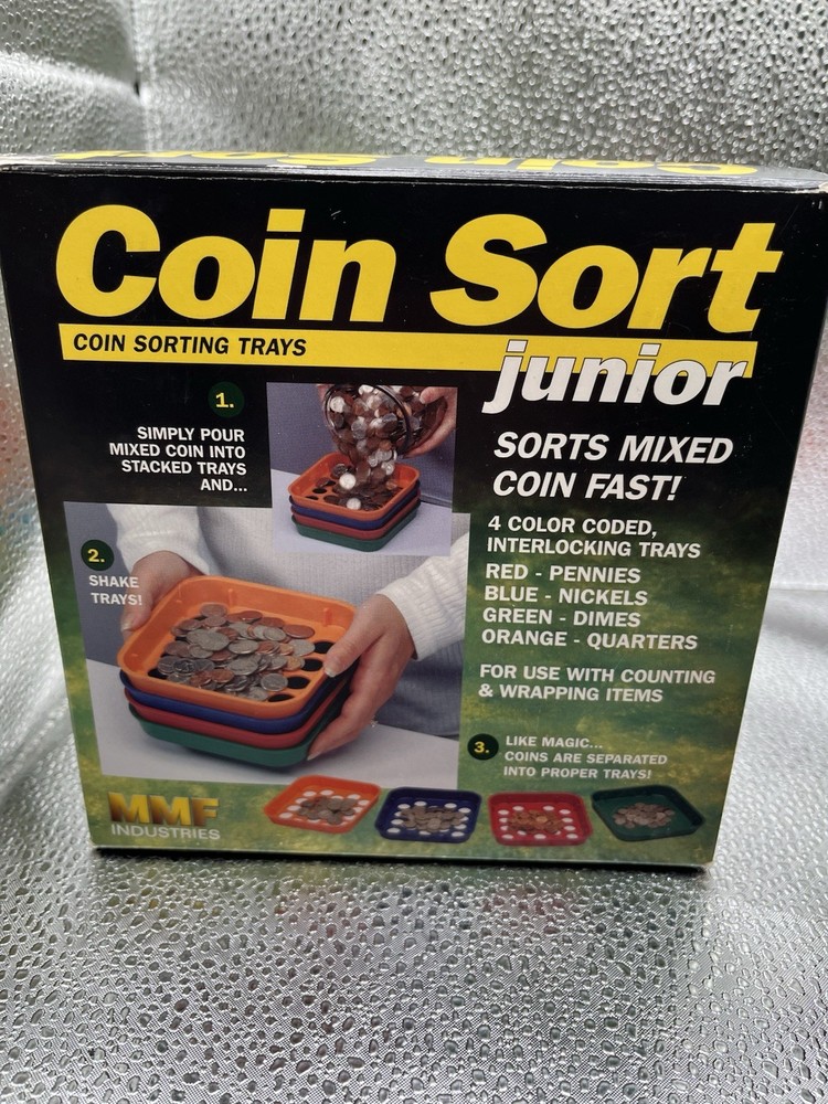 Coin Sort Junior Speed Coin Sorting Trays Set. MMF. Change Counter