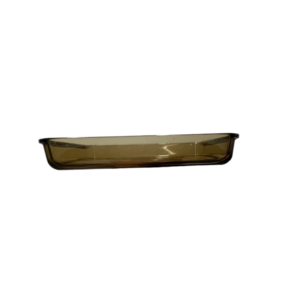 Pyrex Visions Amber Glass 2L Rectangular Baking Dish 232 28x18x4cm USA Made