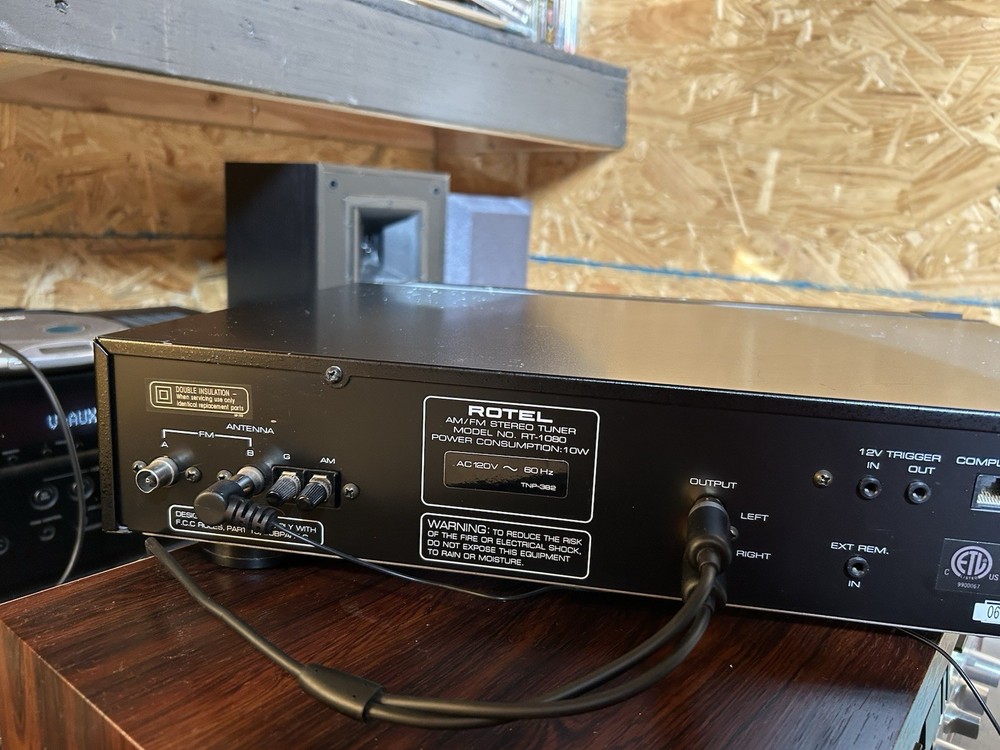 Rotel - AM/FM Stereo Tuner RT-1080 - Working Unit - No Remote Control