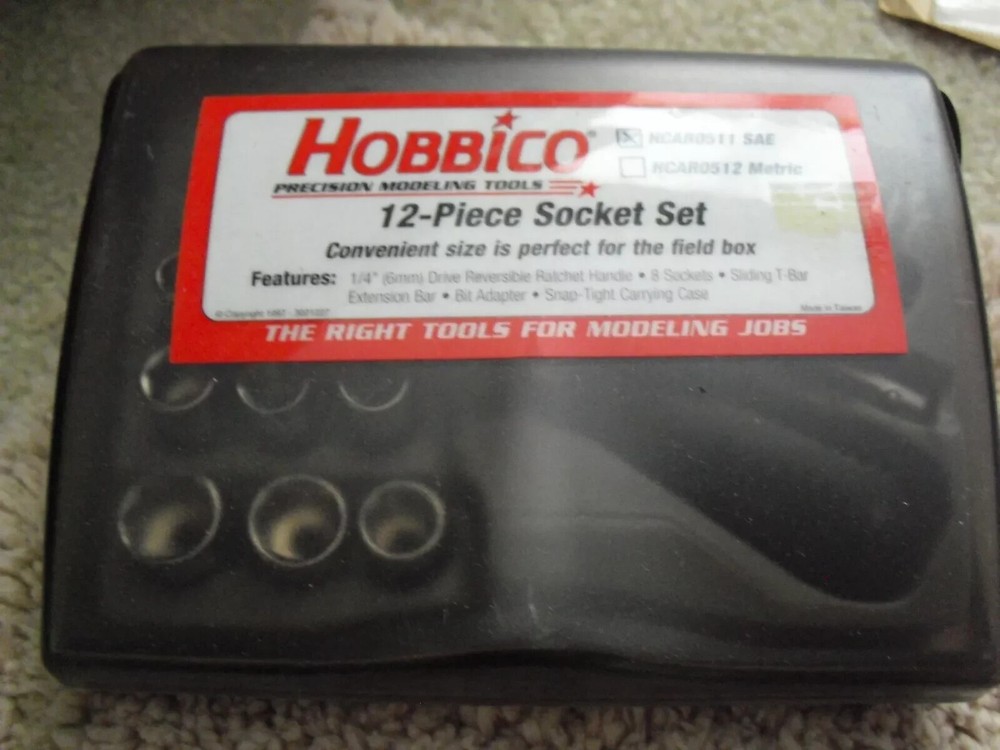 HOBBICO (HCAR0511)  12 Piece Socket Set SAE