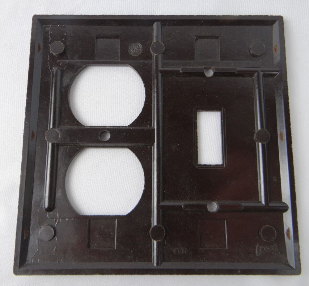 Brown Switch Plates 2 Gang, 1 Duplex Device Combo, 1 Toggle Switch Plate Eagle 3