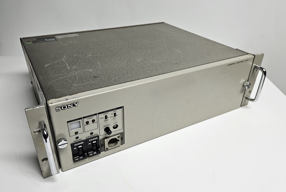 Sony CCU-370 Camera Control Unit Tested & Working -Broken PGM Intercom Knob
