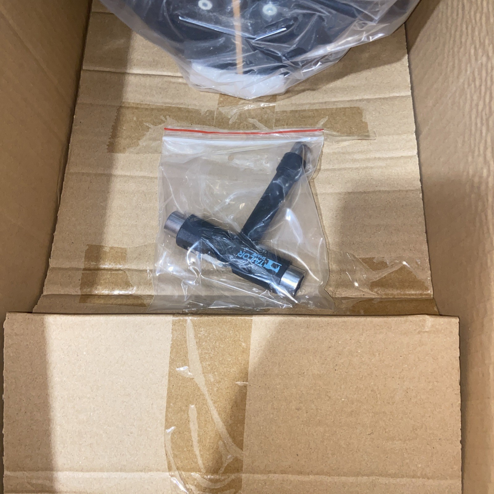 Complete Tailor Shape Skateboard (Blue Beach Black/White) Surf Skate New