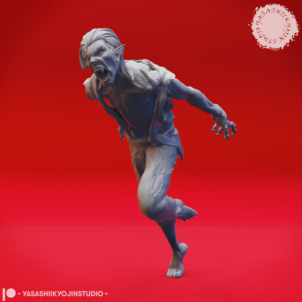 Vampire Spawn - 32/54mm Miniature for Tabletop RPGs (DnD, D&D, Pathfinder)