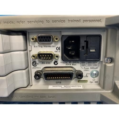 Agilent/Keysight 34970A + 34901A Data Logger Switch Unit Used Tested