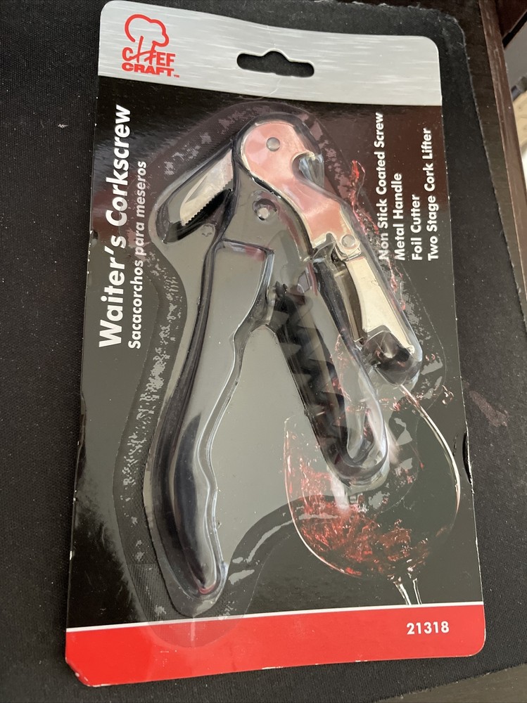 Chef Craft 21318 Waiters Corkscrew NEW