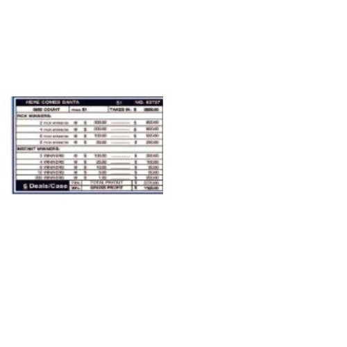 NEW- Here Comes Santa 3955ct Chip PullTab