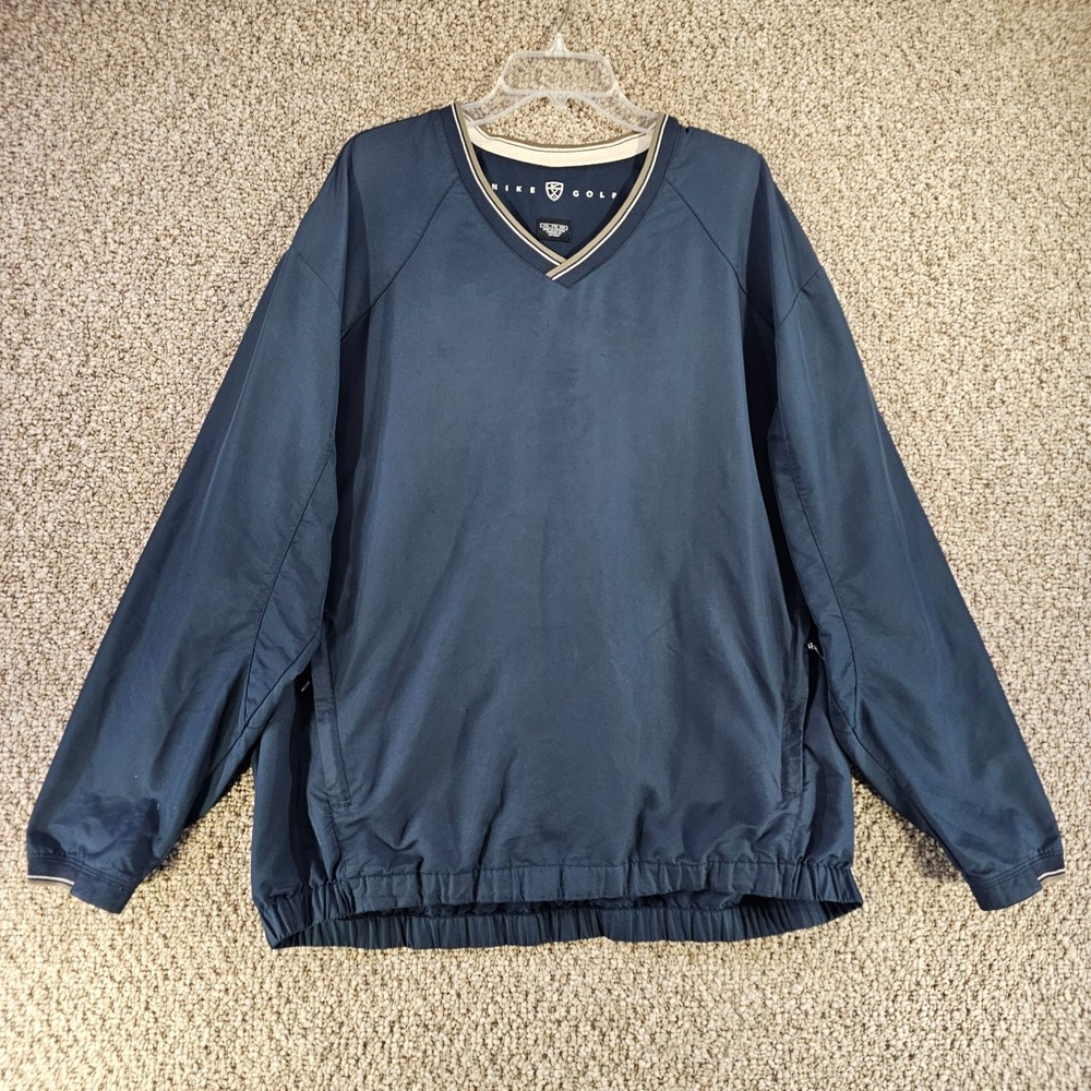 Nike Golf Pullover Jacket Mens Sz 2XL V Neck Long Sleeve