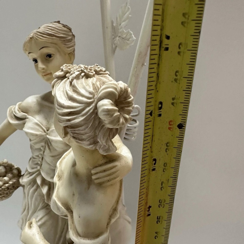 The Academy Collection Table Lamp Figural Two Bulb Ceramic Collector’s