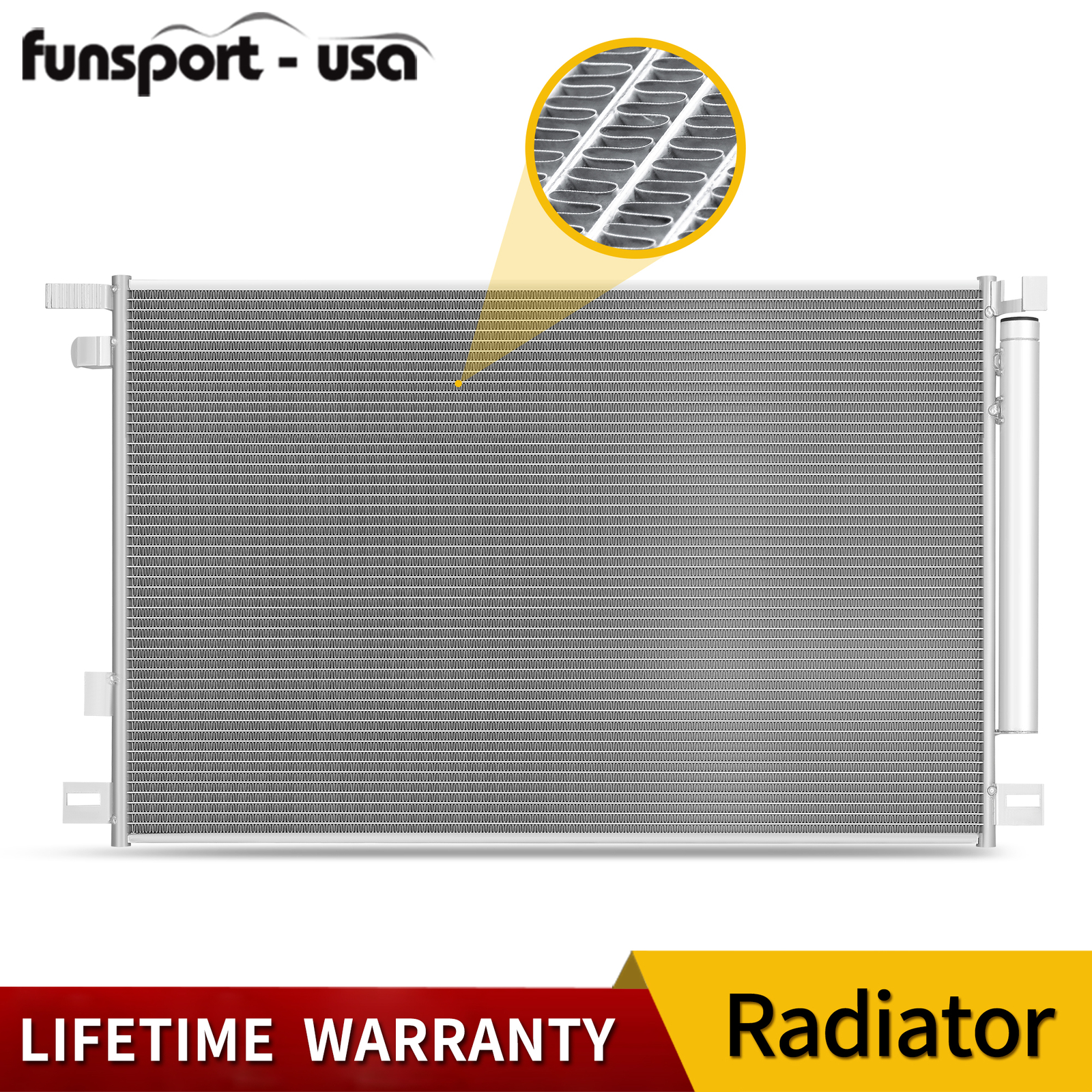 A/C AC Condenser for 2018-2022 Toyota Camry 2019-2022 RAV4 Avalon Lexus ES350