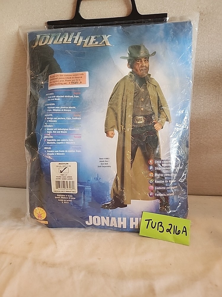 Boys Child JONAH HEX Costume Size M (MISSING HAT)