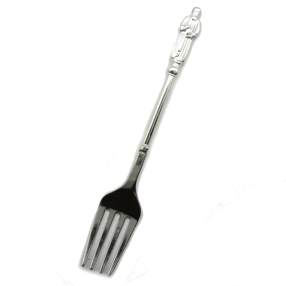 Solid genuine sterling silver fork hallmarked 925 handmade S000009 Empress