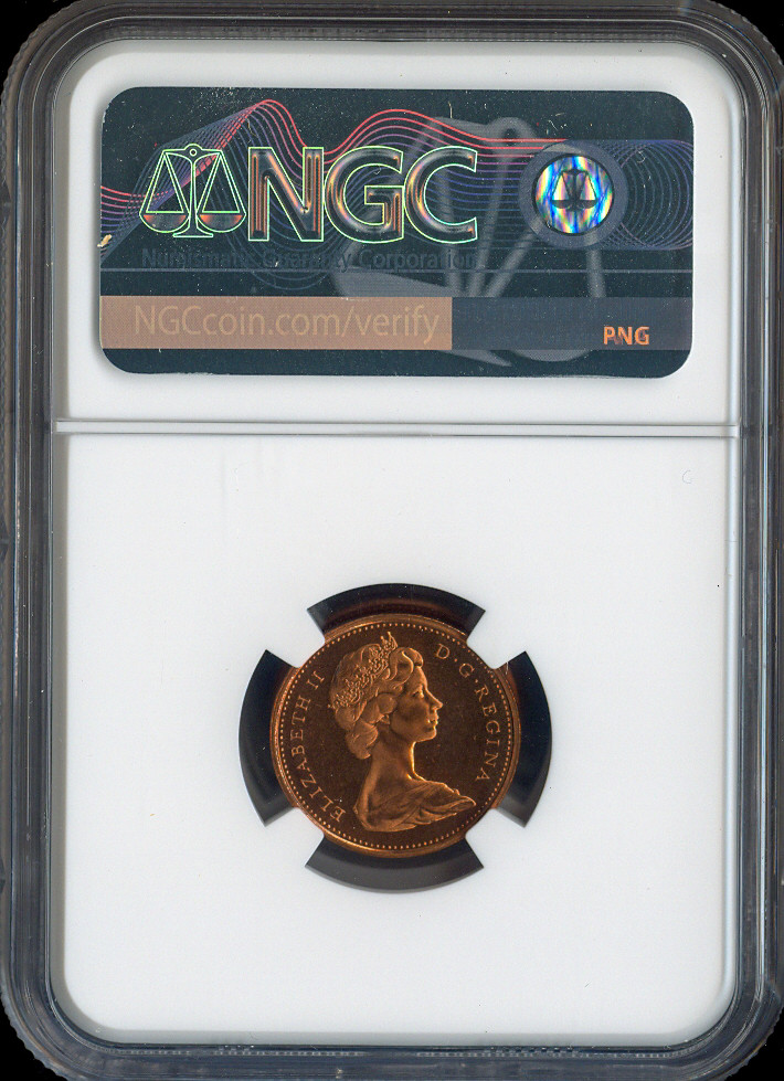 1969 Canada Small Cent 1C NGC MS67 RD - Quality