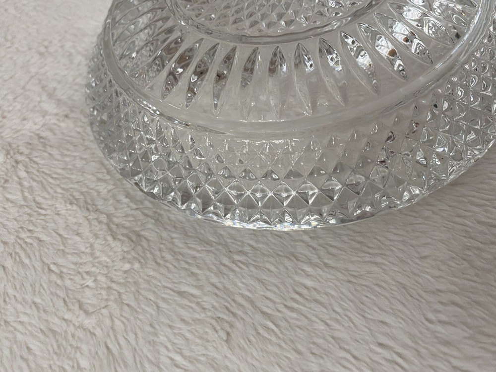 crystal glass vintage ashtray
