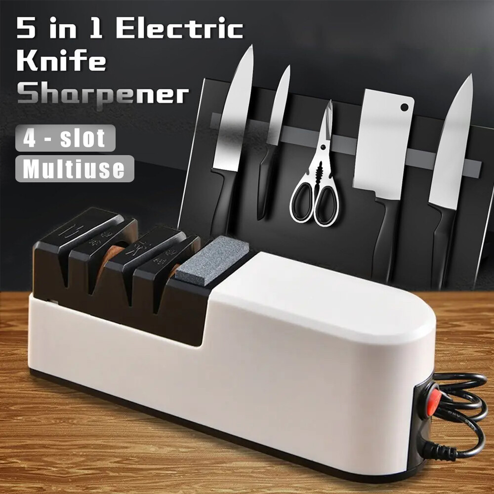 Electric Knife Sharpener Professional Kitchen Sharpening Stone Grinder knives