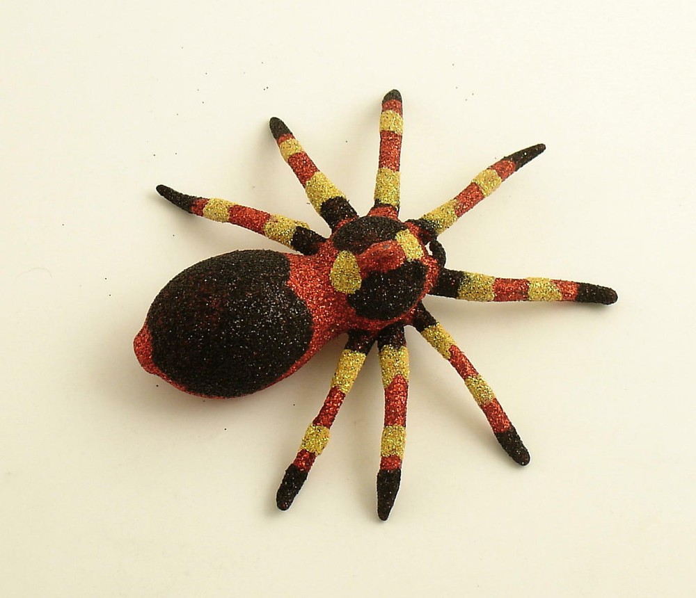 Halloween Ornament Glass Spider