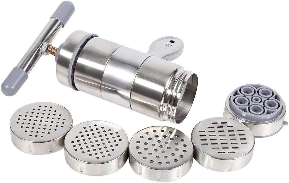 Zerodis Stainless Steel Noodle Making Machine with 5 Attachments