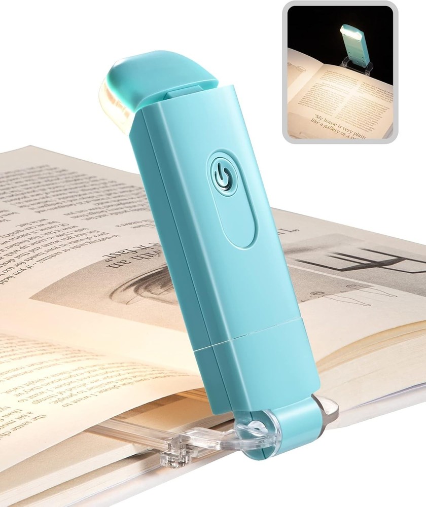 USB Rechargeable Clip-On LED Book Light - Adjustable Brightness for Reading