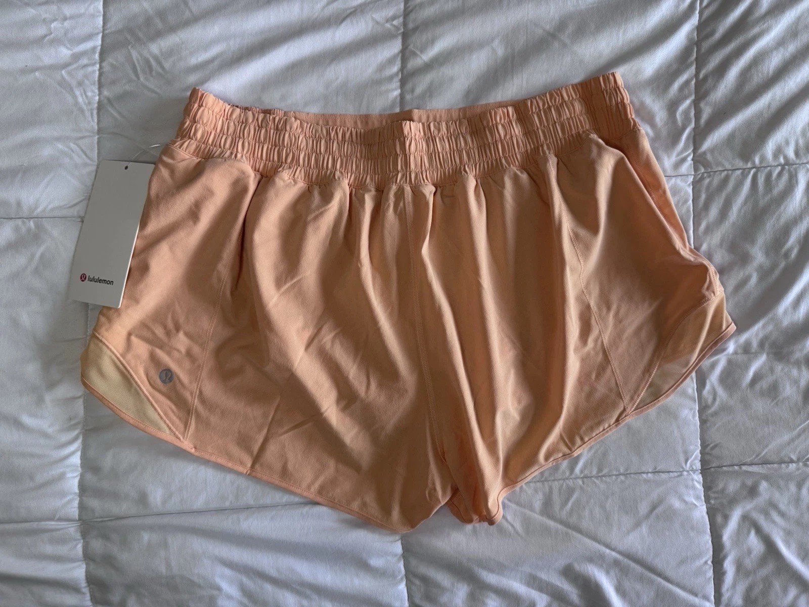 NEW Lululemon Hotty Hot Shorts Size 14 HR High Rise 2.5” Lined Rock Melon NWT