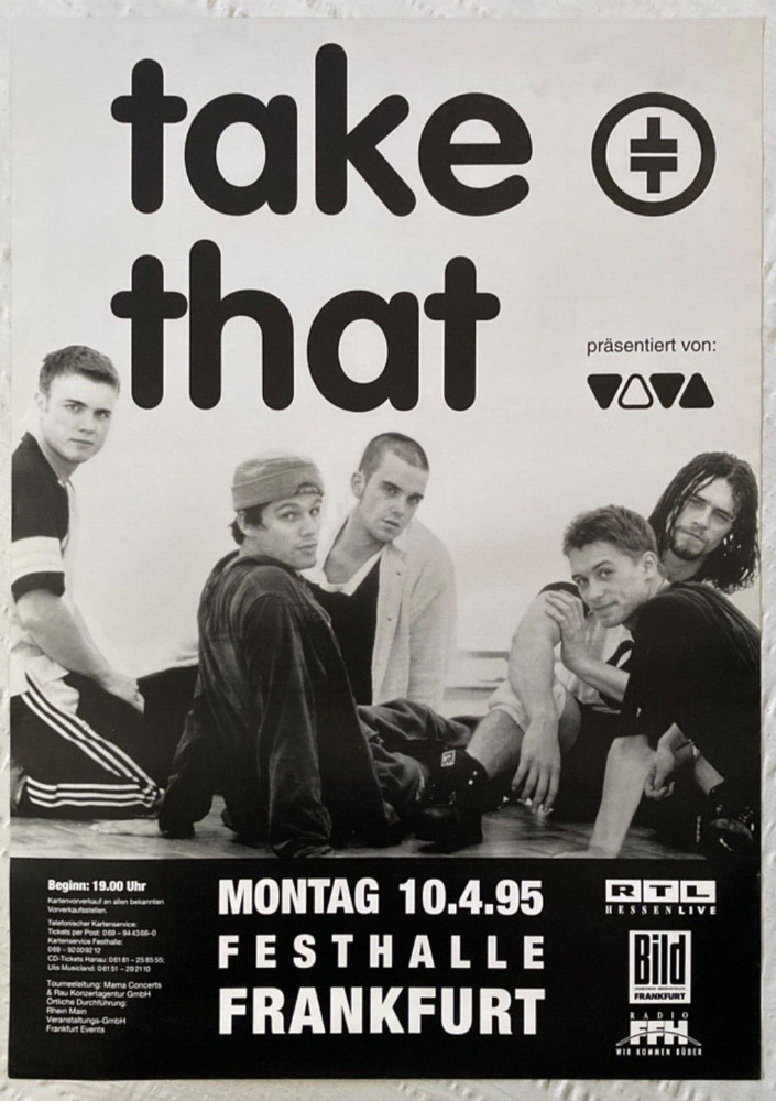 Take That 1995 German Tour Poster C