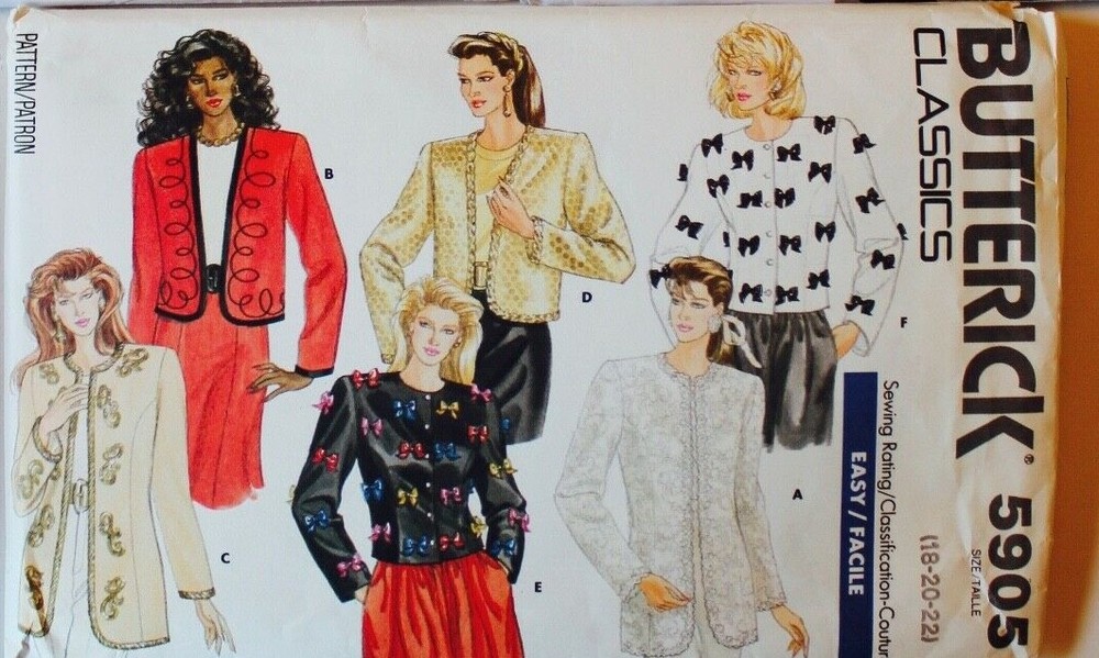 U PICK! PLUS SIZE JACKET COAT BLAZER Sew Pattern ~ UC/FF