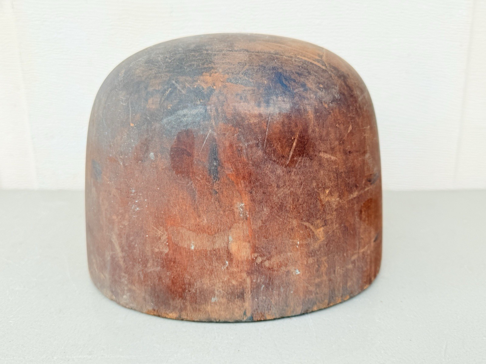 Antique Wooden Wood Hat Mold Millinery Hat Block Form
